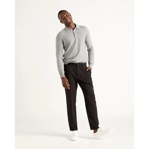 QUINCE Black Ultra-Stretch 24/7 Smart Chino NWT Size32x34 - Picture 6 of 15